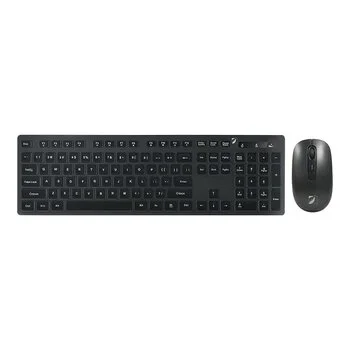 Kit Mono Chromatic de Teclado y Mouse Inalámbrico Green Leaf