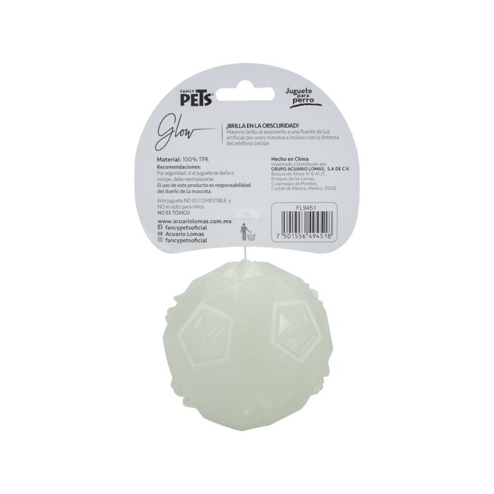 Juguete Pelota Diamante Glow Fancy Pets