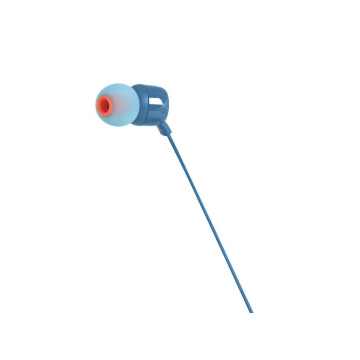 Audífonos Azules In Ear Alámbricos TUNE 110 Micrófono JBL