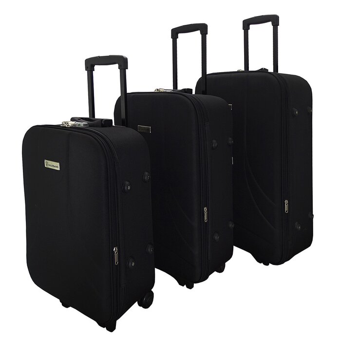 Set de 3 Maletas con Ruedas 20"_ 24" y 28" Color Negro