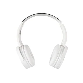 Audífonos Bluetooth Manos Libres Acabados Metálicos Blanco Mitzu