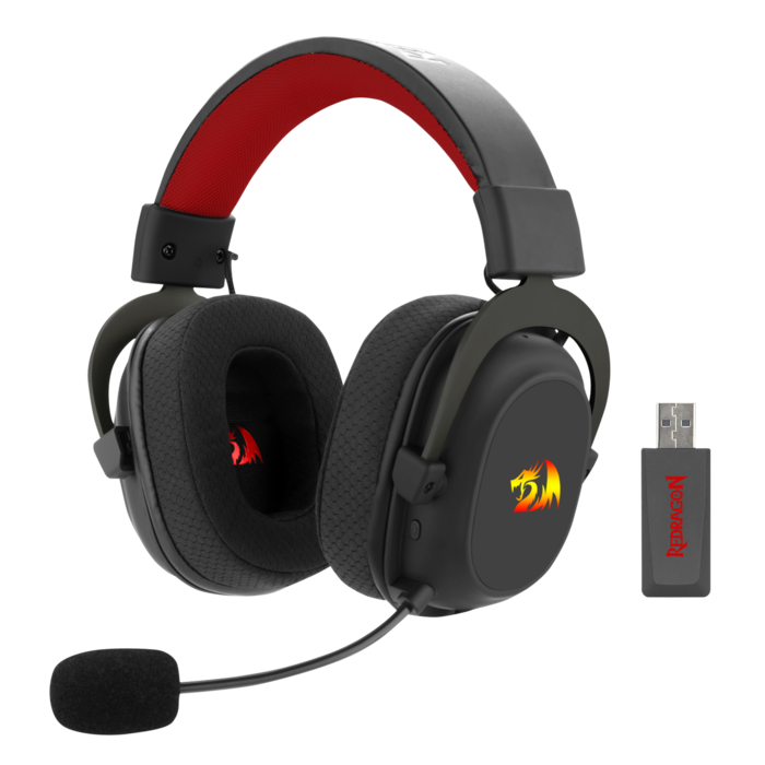 Auriculares Gamer Inalámbrico USB Negro ZeuzX Redragon