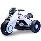 Mini Moto Eléctrica Color Blanco Recargable Infantil Honey Whale