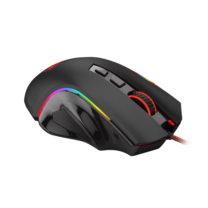 Mouse Gamer Negro DPI 7200 Pixart 3212 Switch Huano Redragon M60
