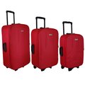 Set De 3 Maletas con Ruedas 20"_ 24" y 28" Color Rojo
