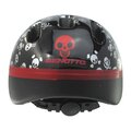 Casco Benotto Child Kit Negro Calavera con Coderas/Rodilleras