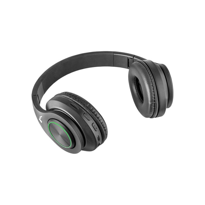 Audífonos inalámbricos con luz led acojinados y antiruido_ negro