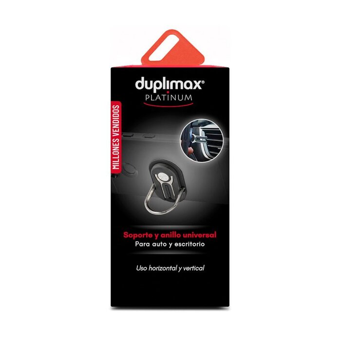 Soporte Adherible Negro Duplimax Platinum