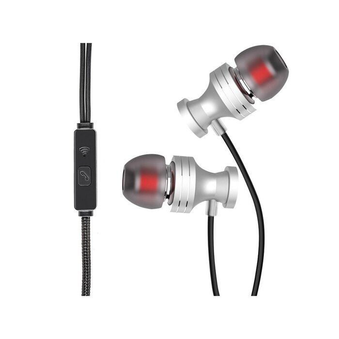 Audífonos Manos Libres Plateados Duplimax Platinum