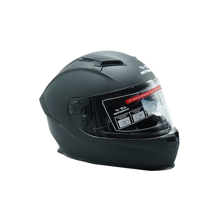 Casco Full Face Double Visor L Negro Mate