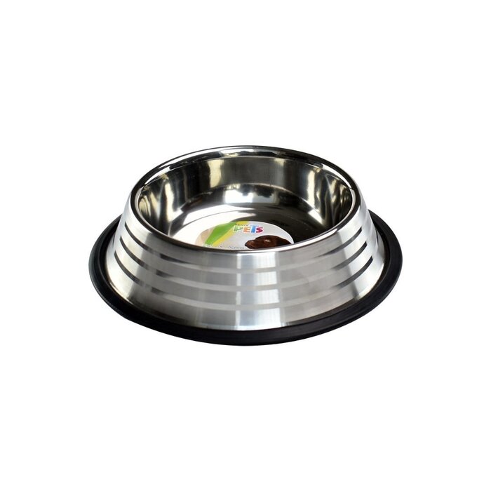 Plato Estriado de Acero 32 oz (907 g) Fancy Pets