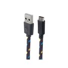 Cable Negro USB Micro USB Tipo Agujeta con Clip Negro Mitzu