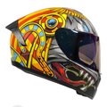 Casco God Warrior Mica Tornasol Y Lente Interno Talla: G
