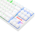 Teclado Gamer Mecánico Blanco TKL Kumara Redragon K552W
