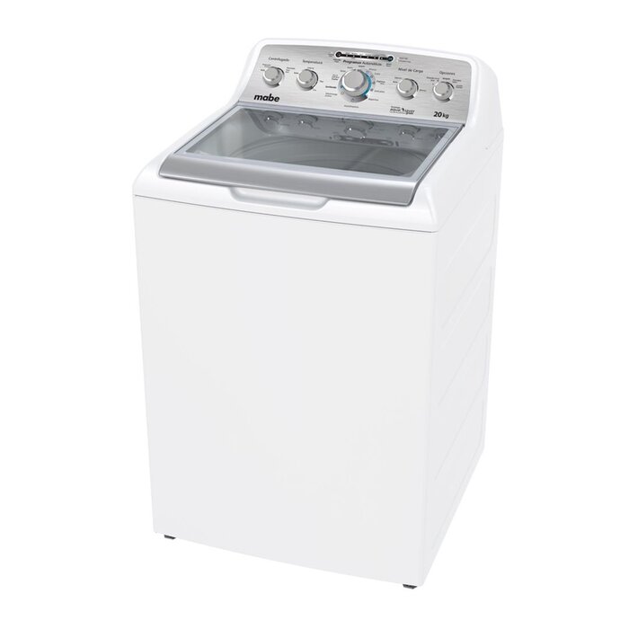 Lavadora Mabe Automática Gris Agit 20 Kg Bco