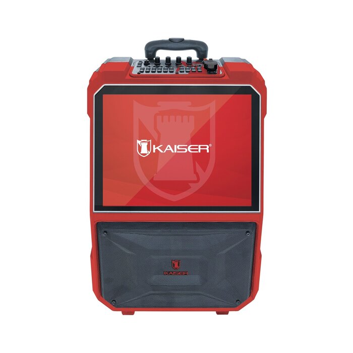 Sistema karaoke con pantalla touch y micrófono inalámbrico