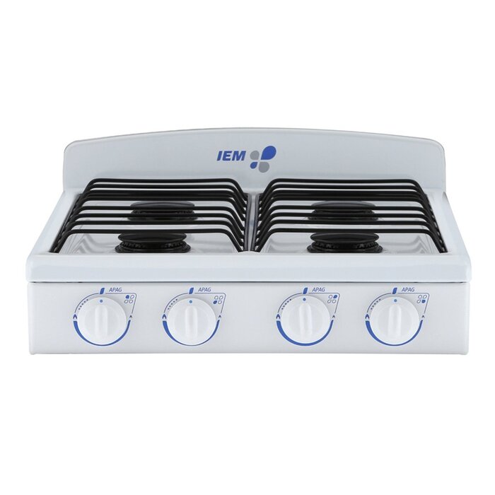 Parrilla Iem Gas 50 cm Blanco
