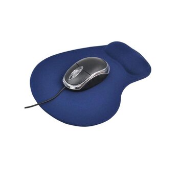 Mousepad Color Azul con Descansa Muñeca