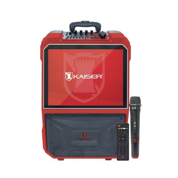 Sistema karaoke con pantalla touch y micrófono inalámbrico