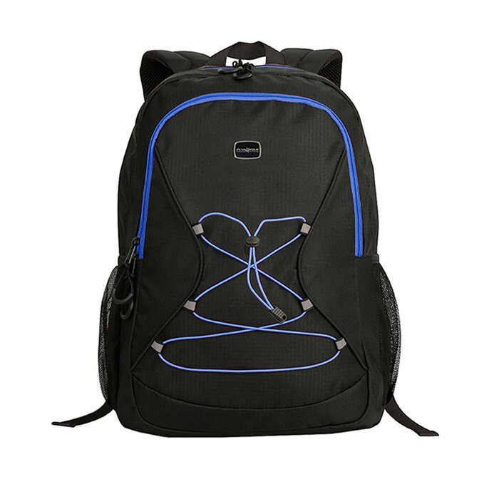 Mochila Modelo Ipanema Negro con Azul Peaktour