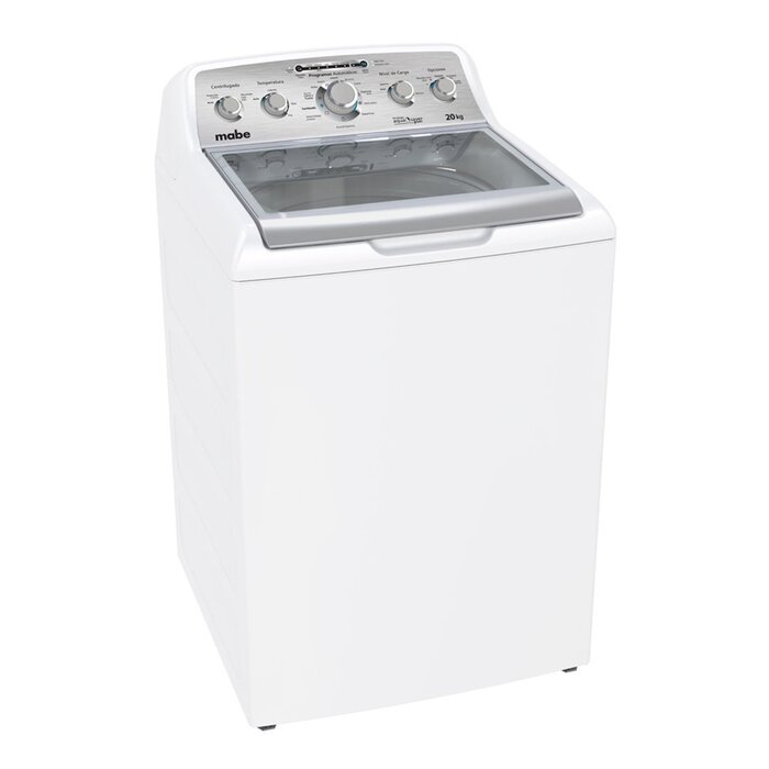 Lavadora Mabe Automática Gris Agit 20 Kg Bco