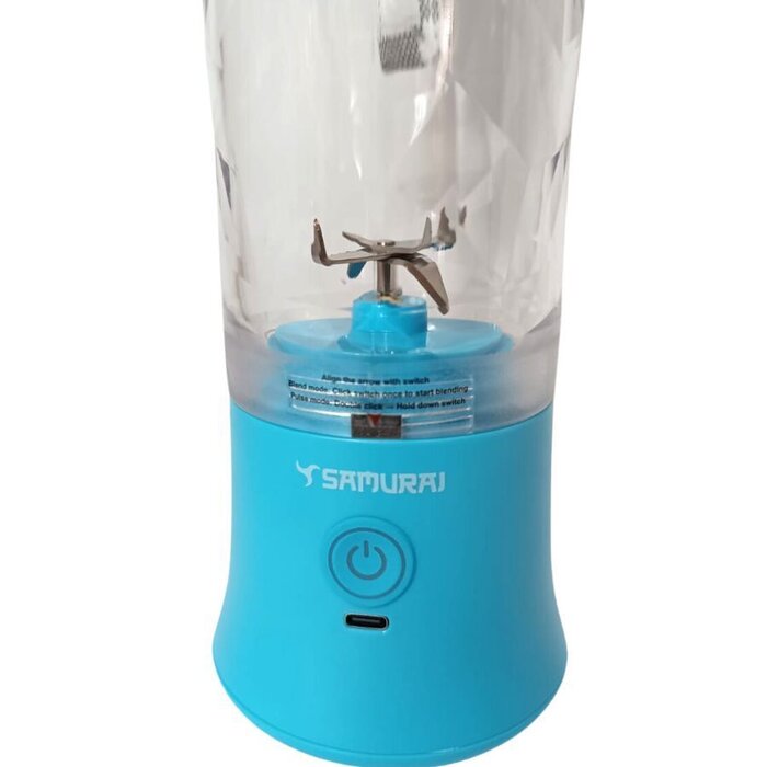 Licuadora Samurai Portátil 600ml Azul