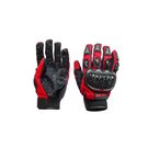 Guantes Motociclista Negros con Rojo Talla Grande