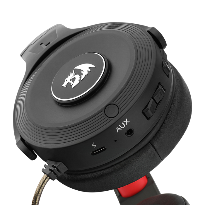 Auricular Gamer Inalámbrico Negro Pelops Redragon H818