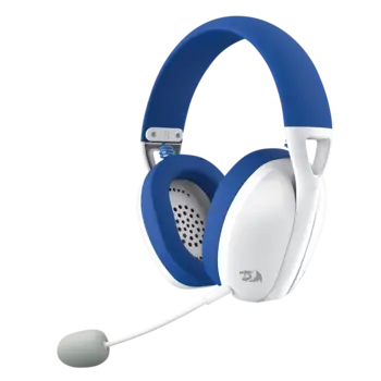 Auriculares Gamer Inalámbricos Blanco con Azul Ire Redragon