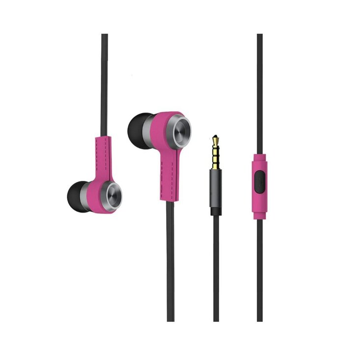 Manos Libres Rosas Billboard 3.5 mm con Micrófono