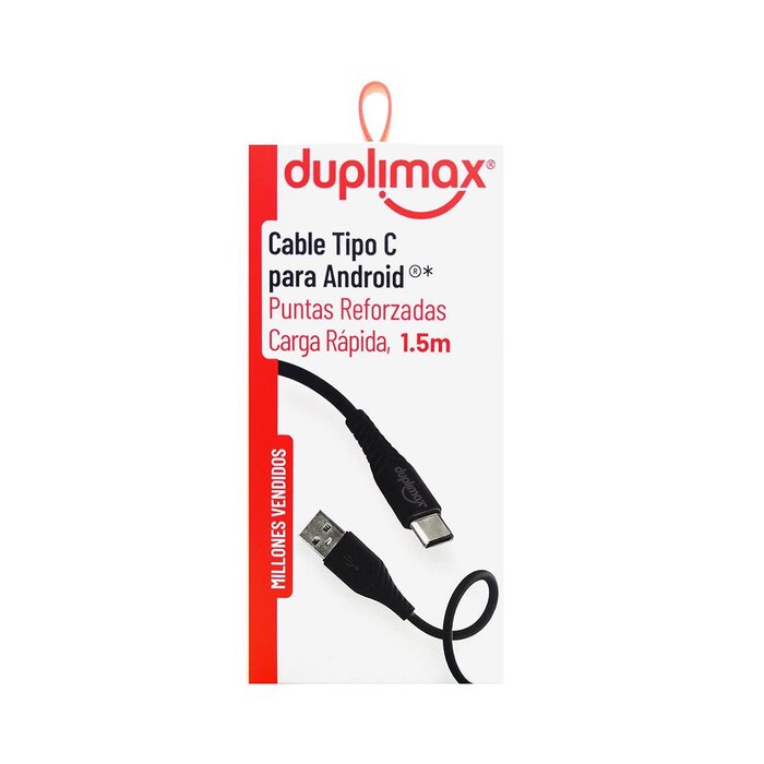 Cable Negro USB aTipo C Duplimax