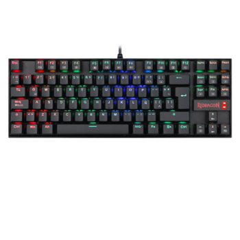 Teclado Gamer Mecánico Negro TKL Kumara Redragon K522RGB