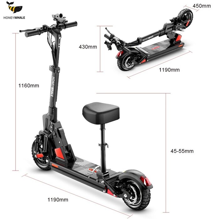 Scooter Eléctrico Honey Whale C1 Pro