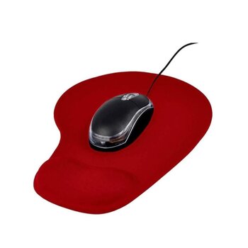 Mousepad Color Rojo con Descansa Muñeca