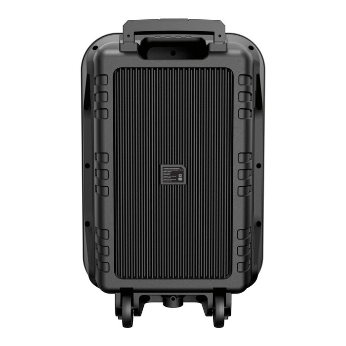 Bafle 15" 25_000 W PMPO con llantas y micrófono