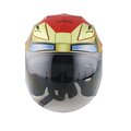 Casco Motociclista Marvel Iron Man Red Gold Talla M Edge M34I1.2
