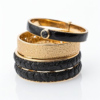 Pulsera de cuero con dije de plata