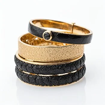 Pulsera de cuero con dije de plata
