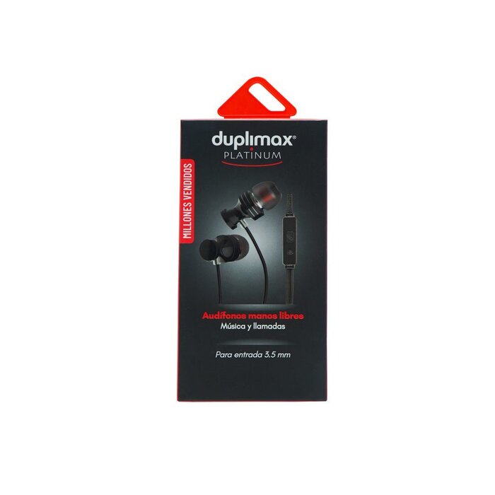 Audífonos Manos Libres Negros Duplimax Platinum