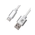Cable USB Tipo C Plata Mitzu