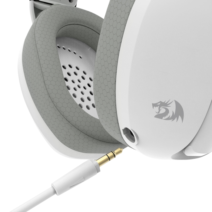 Auriculares Gamer Inalámbricos Blanco con Gris Ire Redragon