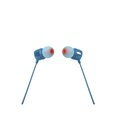 Audífonos Azules In Ear Alámbricos TUNE 110 Micrófono JBL