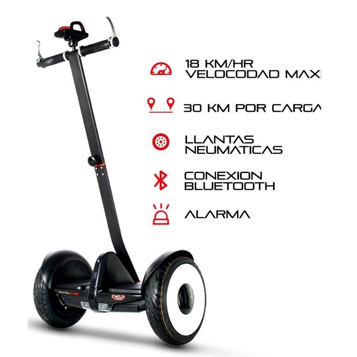 Scooter y Patineta Eléctrica Manubrio Ajustable Phantom Glyder