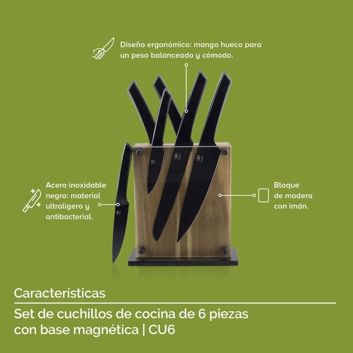 Juego de Cuchillos con 6 piezas Avera CU6