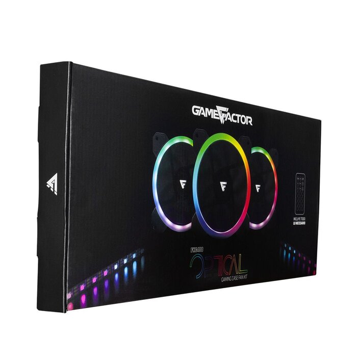 Kit Ventiladores Vorago Game Factor 3 Fans 2 Tiras Led