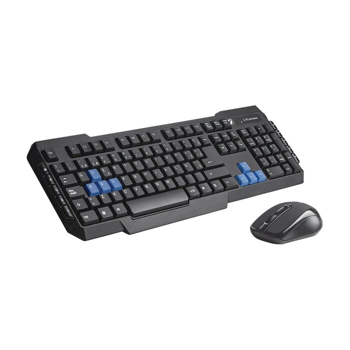 Kit Multimedia de Teclado y Mouse Inalámbrico Green Leaf