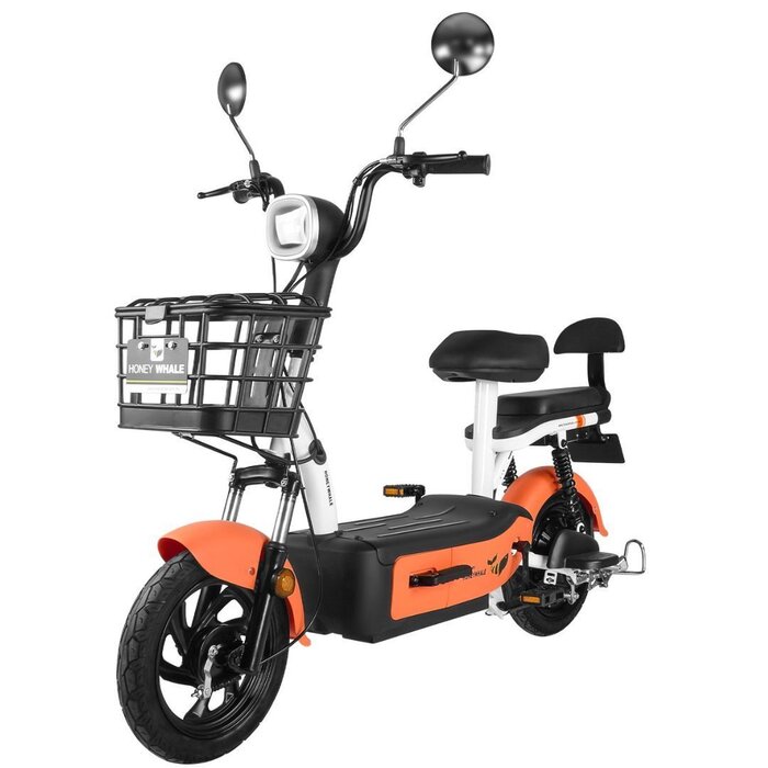 Motobici Eléctrica Naranja 31 km Honey Whale U1S-NARANJA
