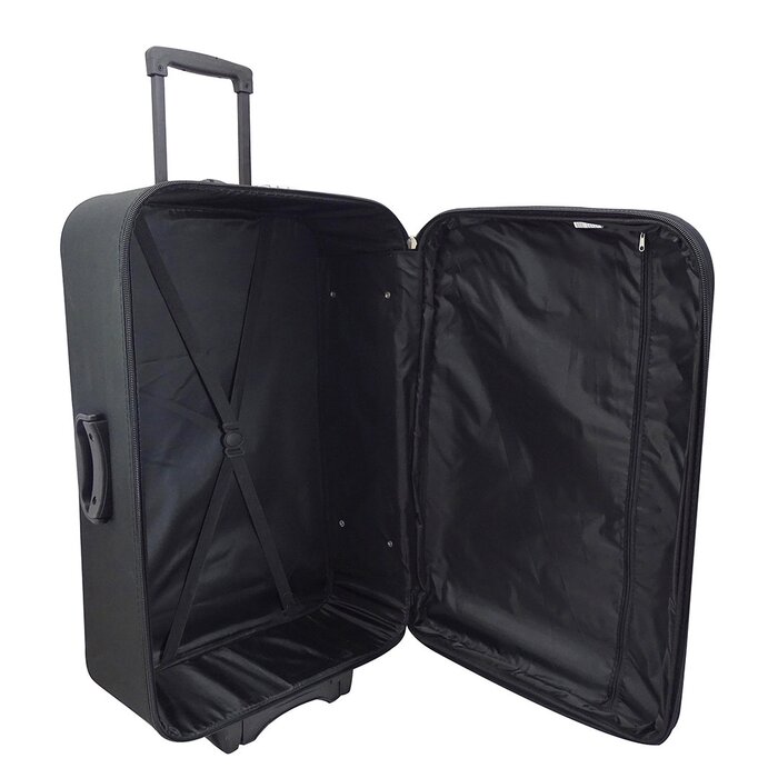 Set de 2 Maletas 20" y 24" con Ruedas Negro