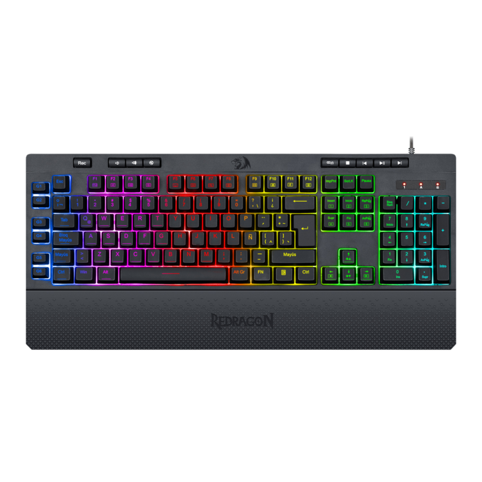 Teclado Gamer Membrana Full Size Shiva Negro Redragon