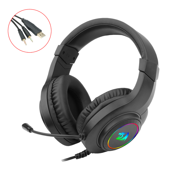 Auriculares Gamer Color Negro HYLAS Redragon H260rgb